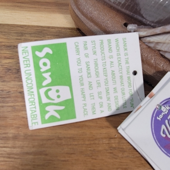 NEW Sanuk Yoga Sling 2 Tan Cream Comfy Sandals Fabric Yoga Mat Size 6 - Picture 13 of 17